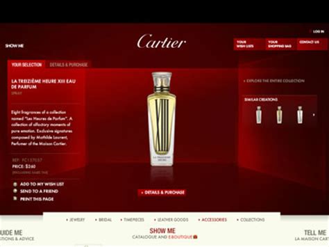 cartier fragrance website.